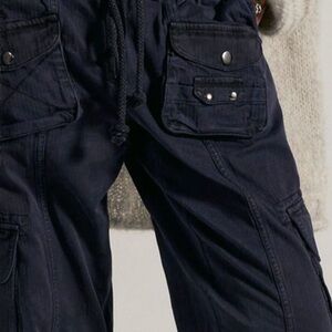 Free People Navy Cargo Pants
